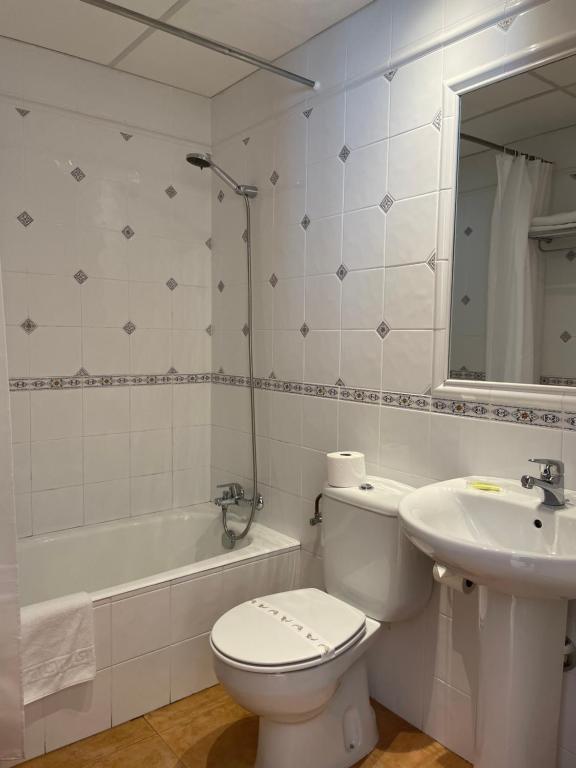 Koupelna v ubytování Hotel Cal Martri