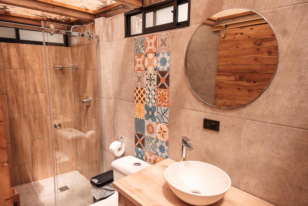Koupelna v ubytování Hawkay Glamping