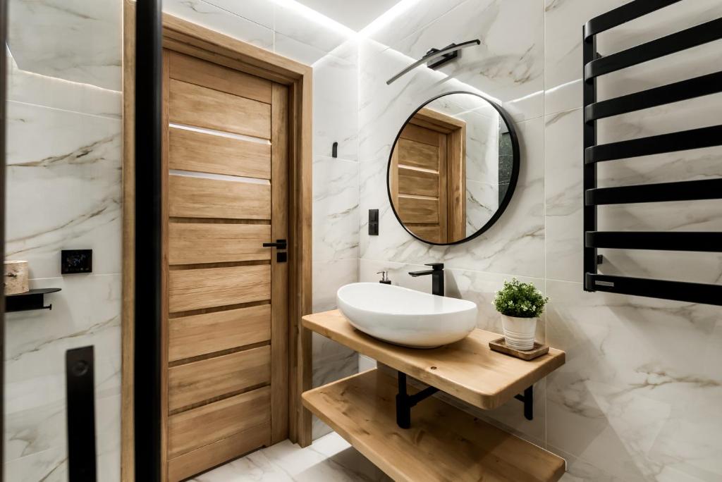 Kúpeľňa v ubytovaní Apartamenty Górskie Zacisze
