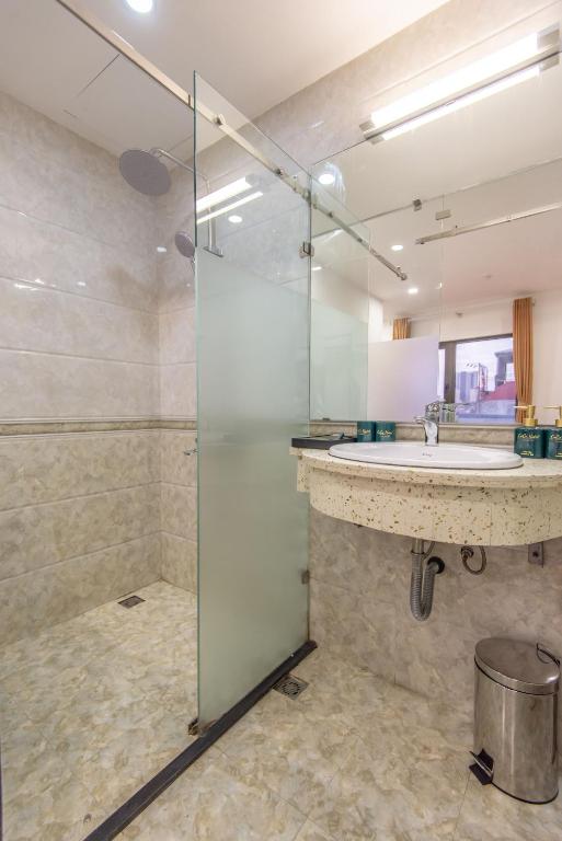 Koupelna v ubytování Coco Hotel Cau Giay