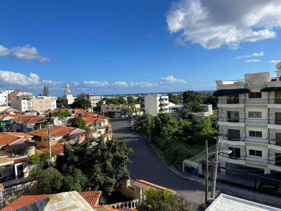 a view of a city street with buildings at Penthouse con vista al mar in Calero