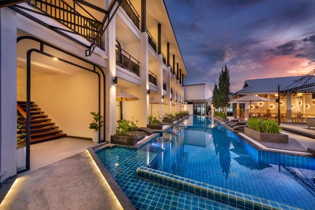 Bazén v ubytování Ai Pai Hotel nebo v jeho okolí