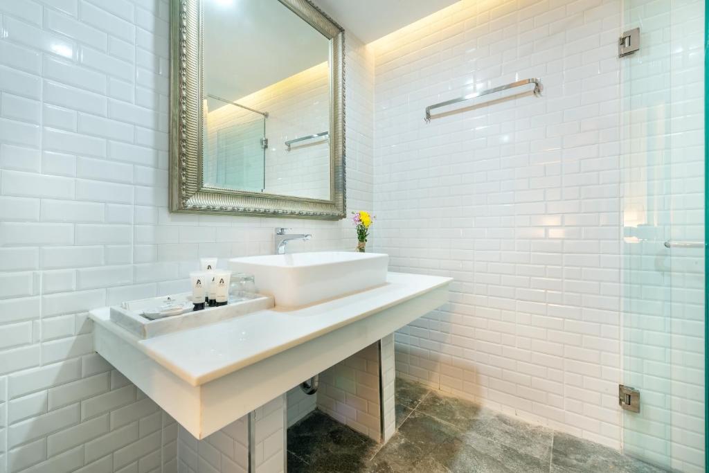 Koupelna v ubytování Ai Pai Hotel