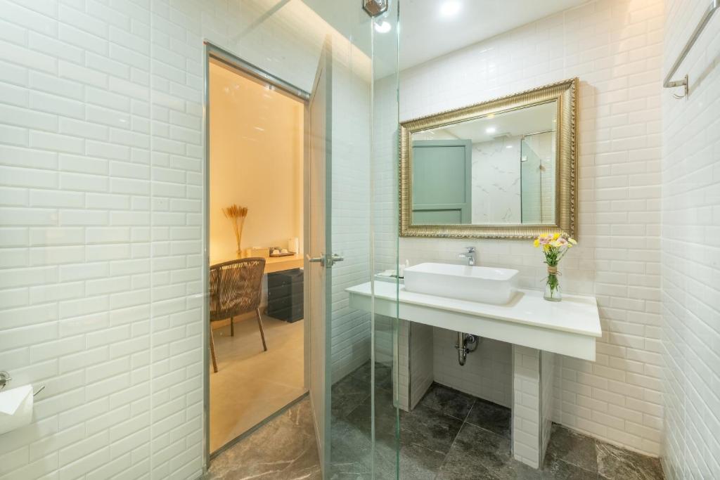 Koupelna v ubytování Ai Pai Hotel