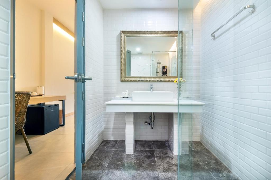 Koupelna v ubytování Ai Pai Hotel