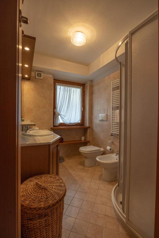 Koupelna v ubytování Casa Le Vivane
