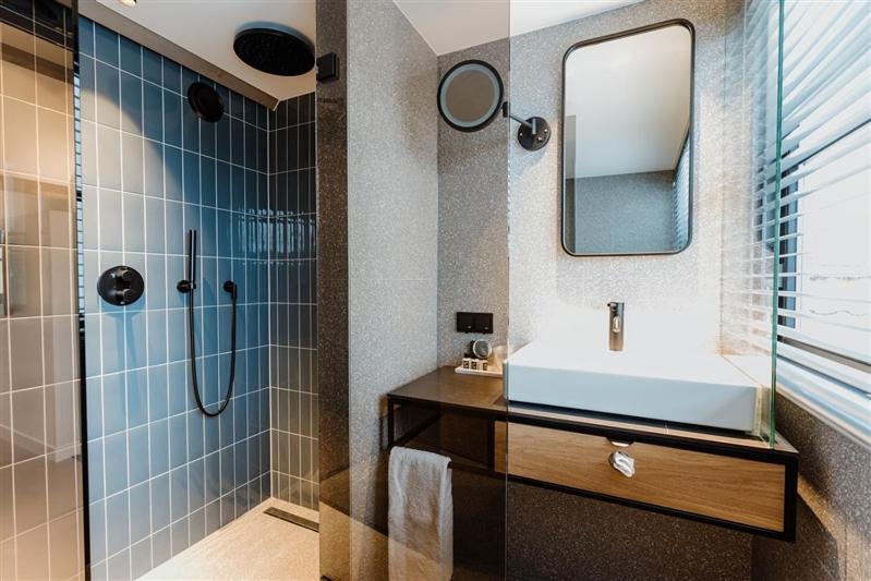 Koupelna v ubytování Hotel Katoen