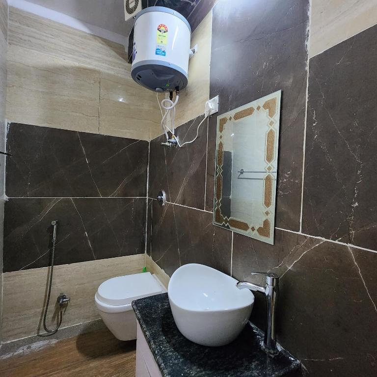 Koupelna v ubytování HOTEL ROYAL AFGHAN