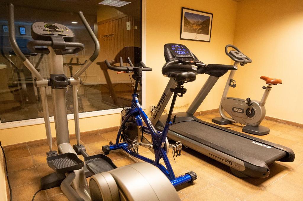Fitness centrum a/nebo fitness zařízení v ubytování Hotel Màgic Ski