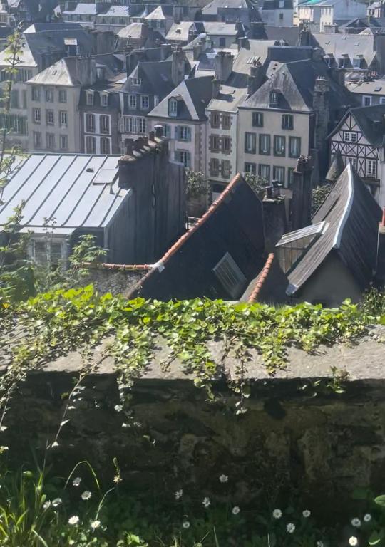 Výhľad na mesto Morlaix alebo výhľad na mesto priamo z apartmánu