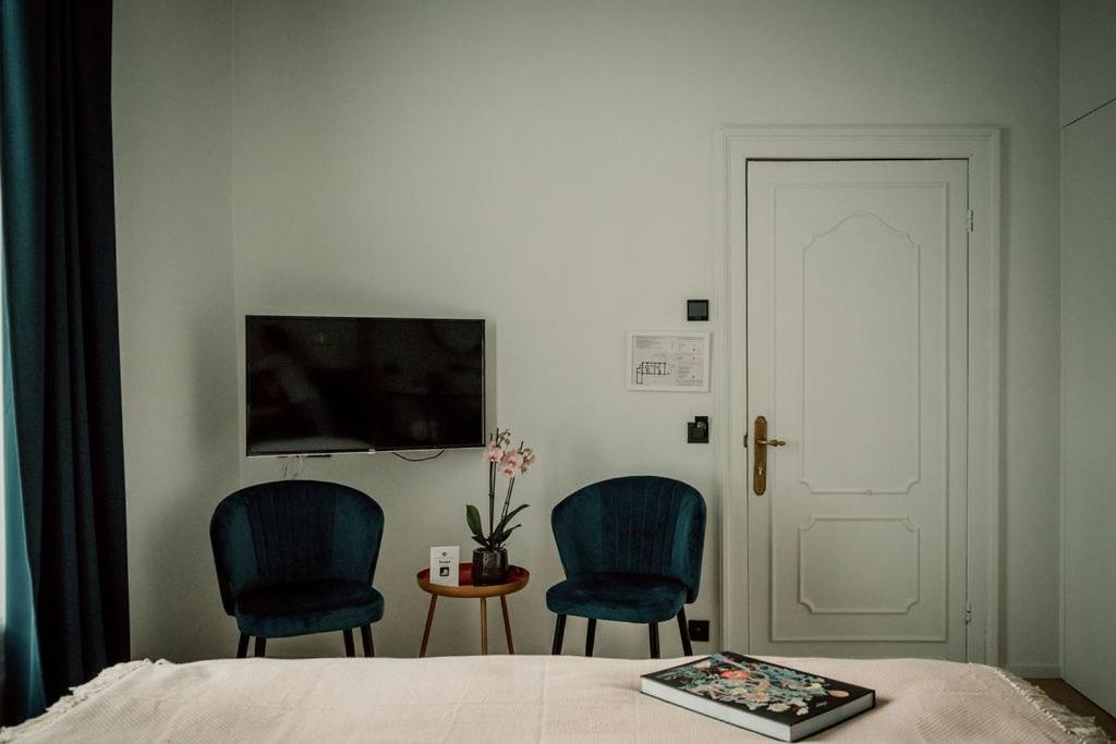 TV a/nebo společenská místnost v ubytování Relais M B&B