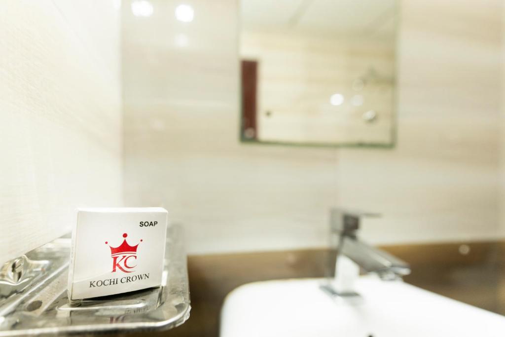 Koupelna v ubytování Hotel Kochi Crown