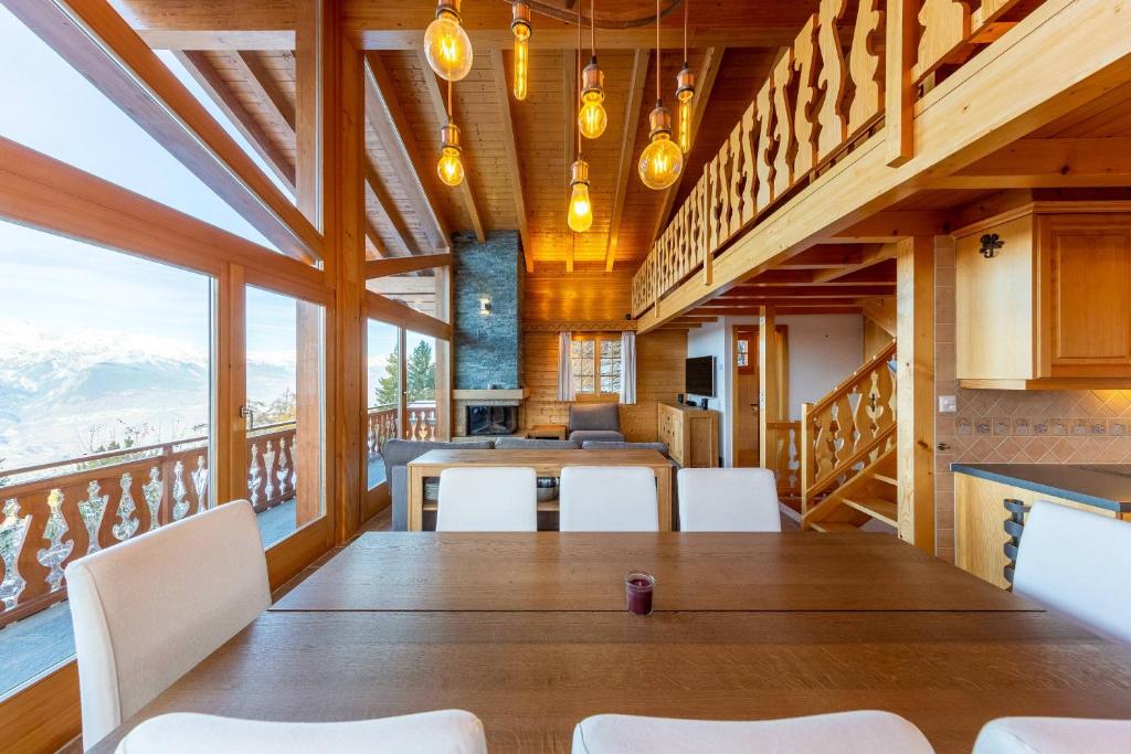 Posezení v ubytování Chalet Ciel de Lit
