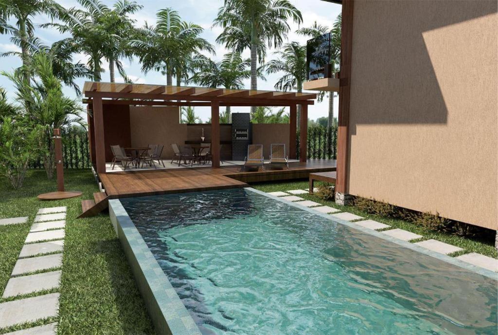 Bazén v ubytování Cond. Fechado, na Ponta do Mutá nebo v jeho okolí