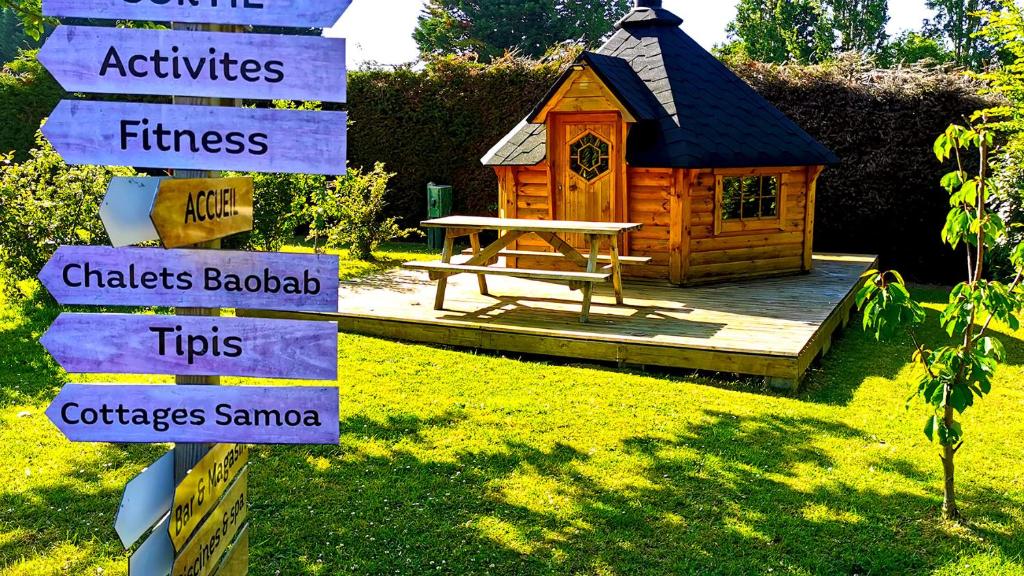 Zahrada ubytování Glamping Terre & Mer