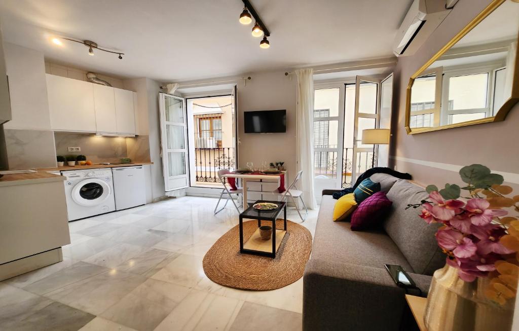 Kuchyň nebo kuchyňský kout v ubytování Lovely Center Apartments Seville - Balcony Lux Sol