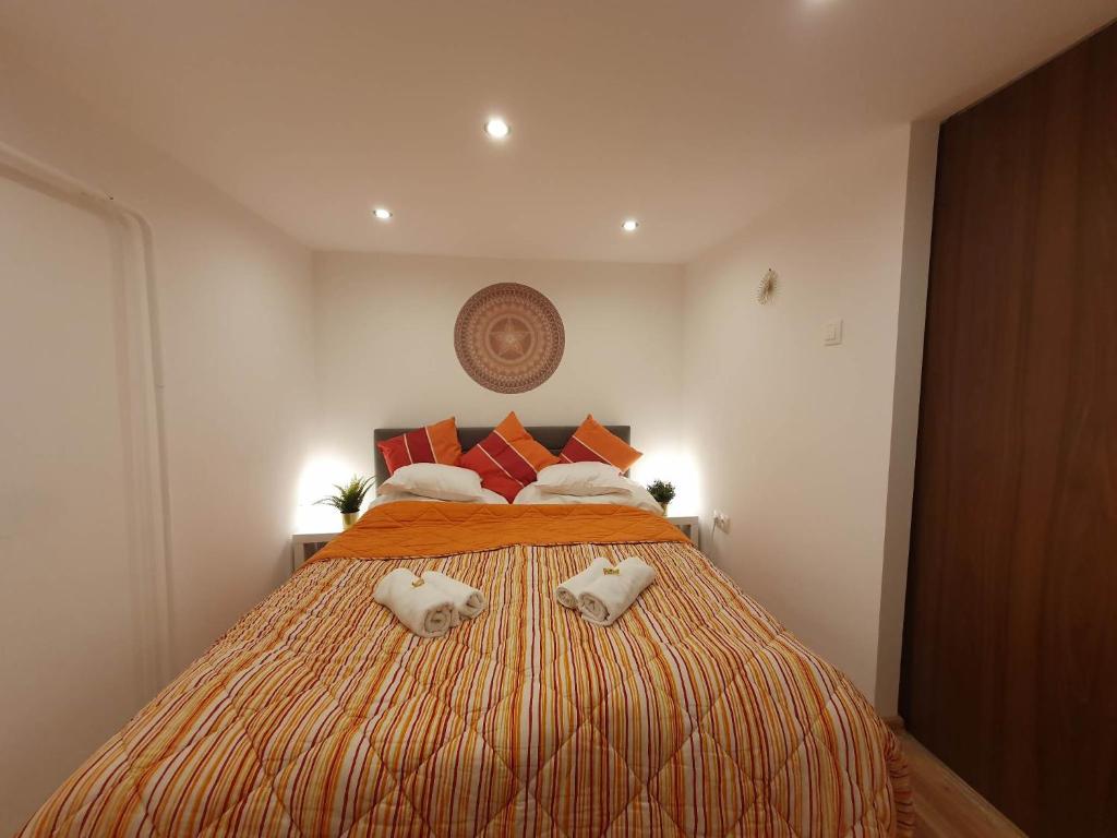 Posteľ alebo postele v izbe v ubytovaní Raday Exlusive Apparttement