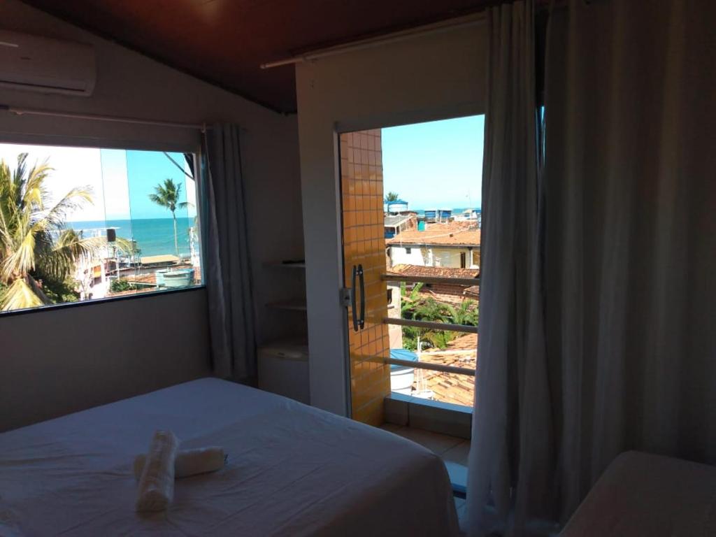 モロ・デ・サンパウロにあるPousada Shamahのベッドルーム1室(ベッド1台付)が備わります。
