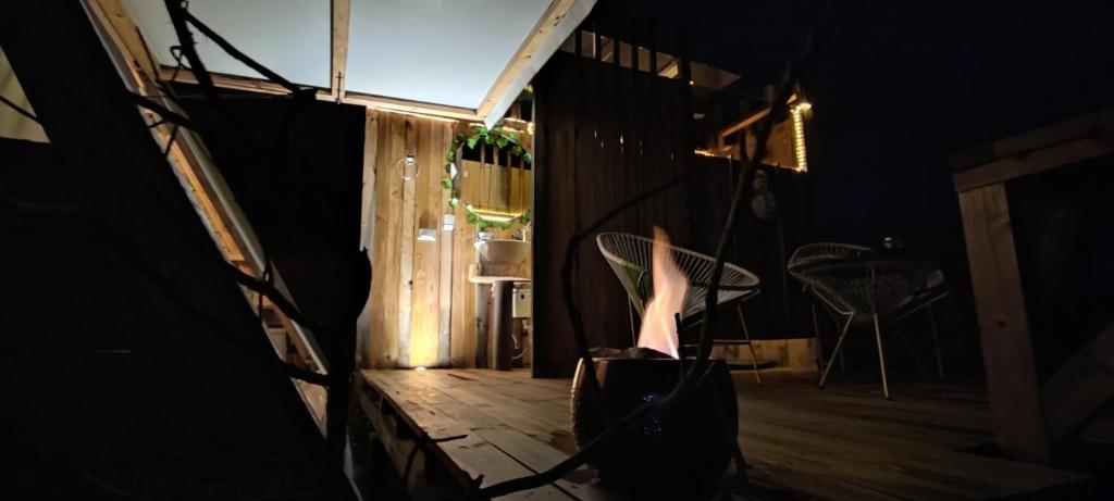Un balcón o terraza de Andes Glamping