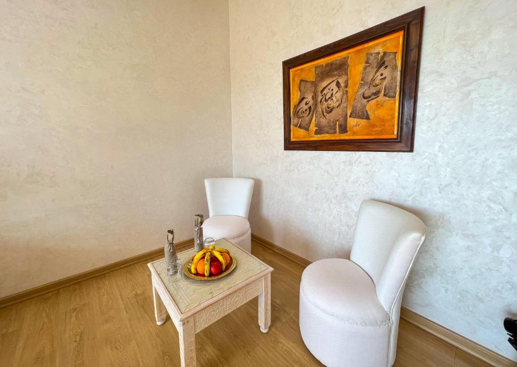 Posezení v ubytování Riad villa saphir & SPA