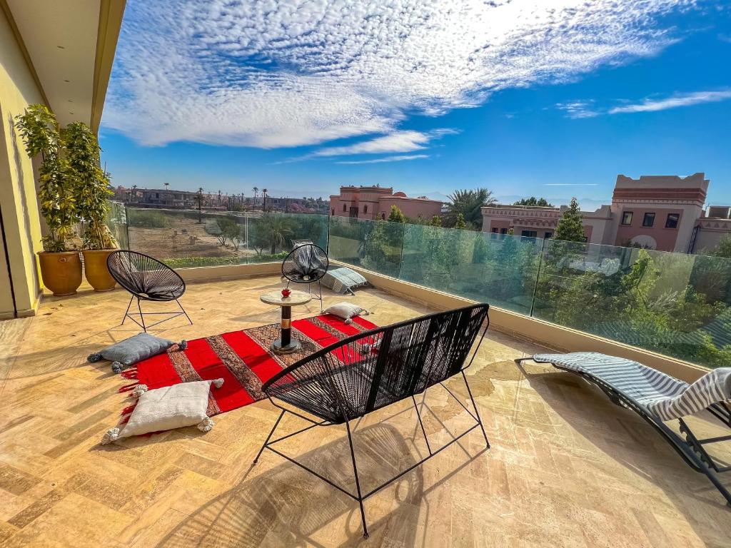 Balkón nebo terasa v ubytování Riad villa saphir & SPA