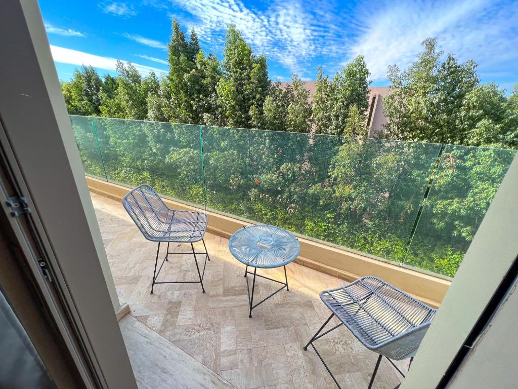 Balkón nebo terasa v ubytování Riad villa saphir & SPA