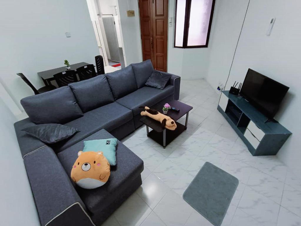 Istumisnurk majutusasutuses Jo-Rumah 3 Bedroom Apartment Jelutong Georgetown Penang Free WIFI
