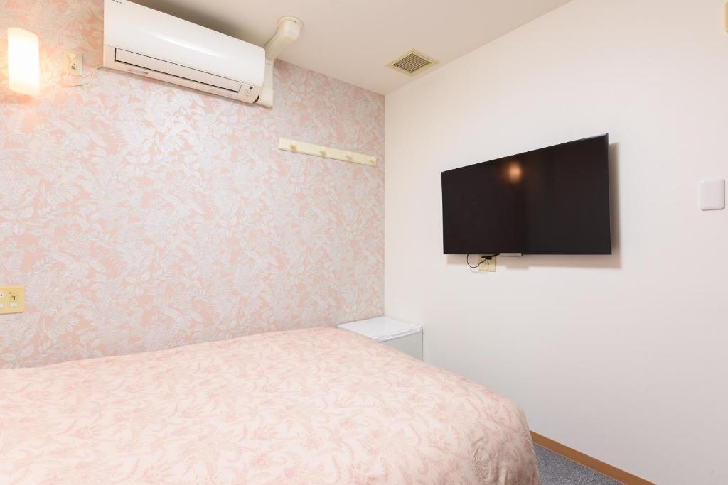 TV a/nebo společenská místnost v ubytování Otsuka Town Hotel