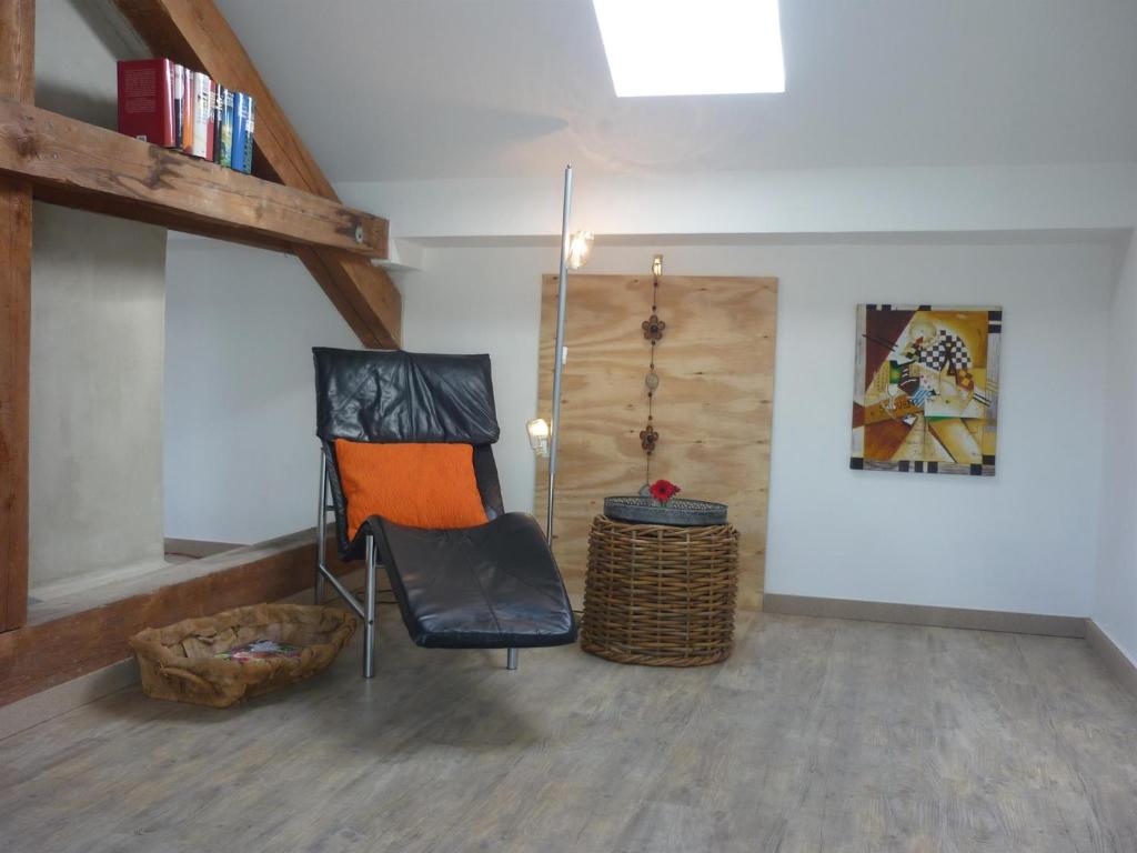 Posezení v ubytování Ferienhaus Laux
