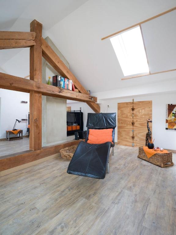 Posezení v ubytování Ferienhaus Laux