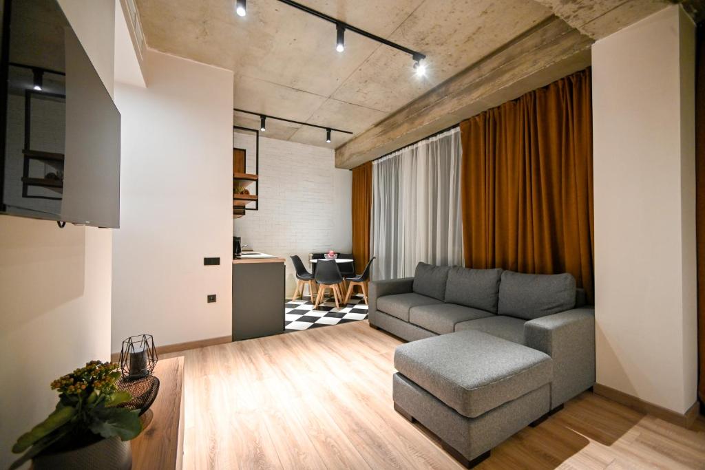 Posezení v ubytování Rooms Apart-Hotel by RED