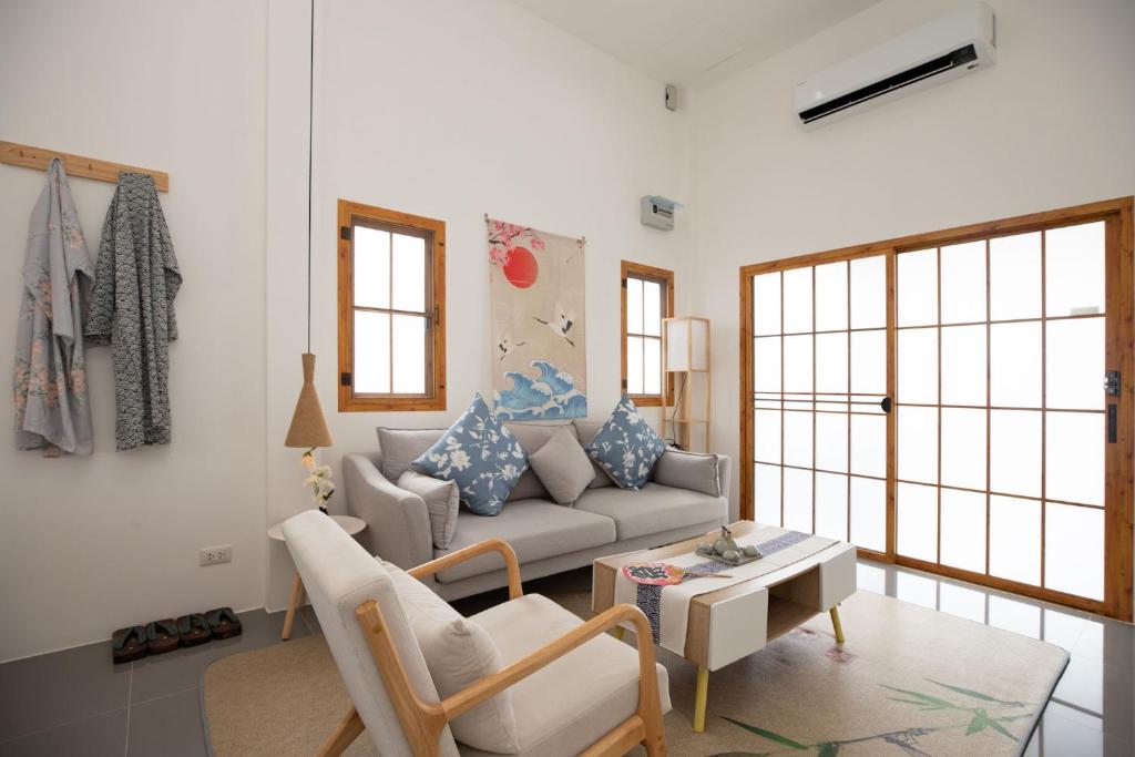 Et opholdsområde på Villa Sunrise Garden A180