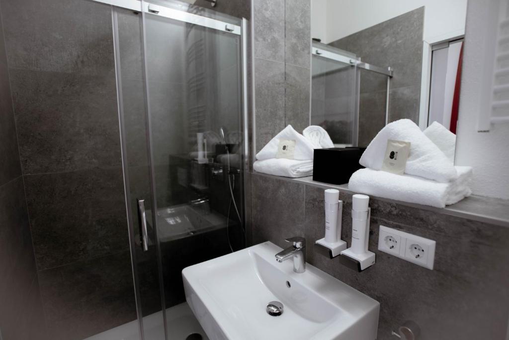 Koupelna v ubytování Reos Hotel Wangen