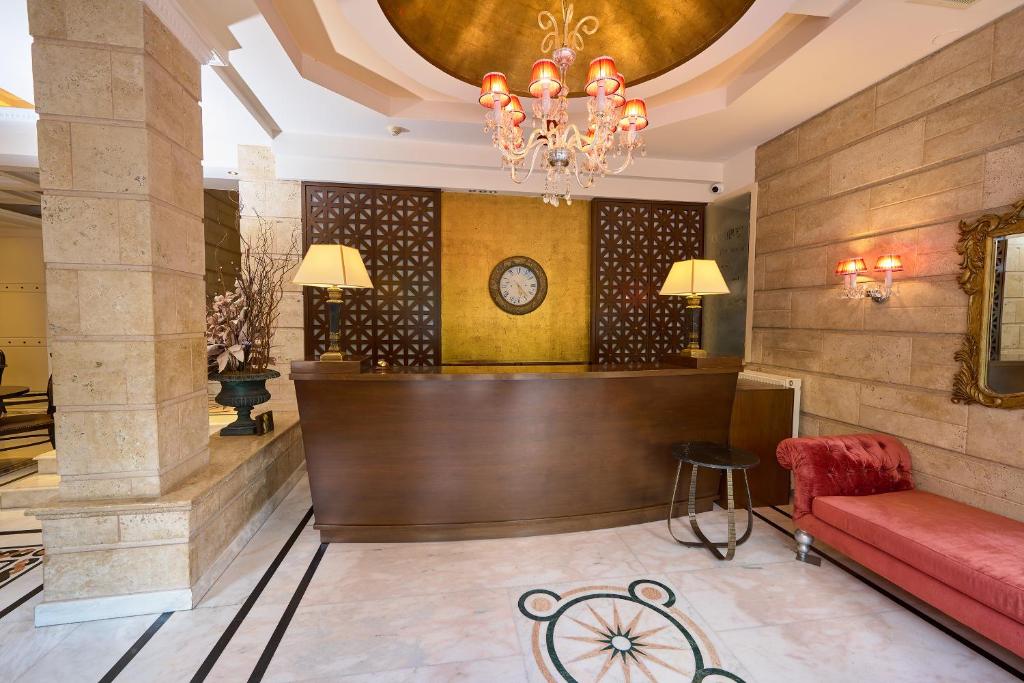 Posezení v ubytování Olympus Mediterranean Boutique Hotel