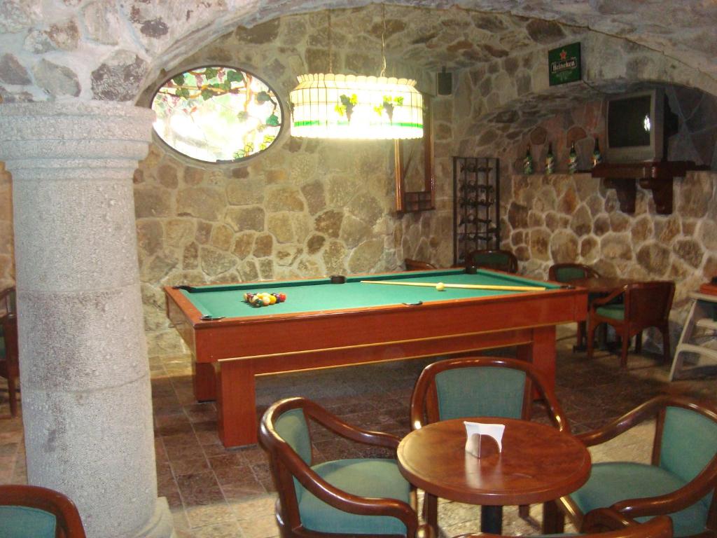 Biliár nebo kulečník v ubytování Hotel Argento