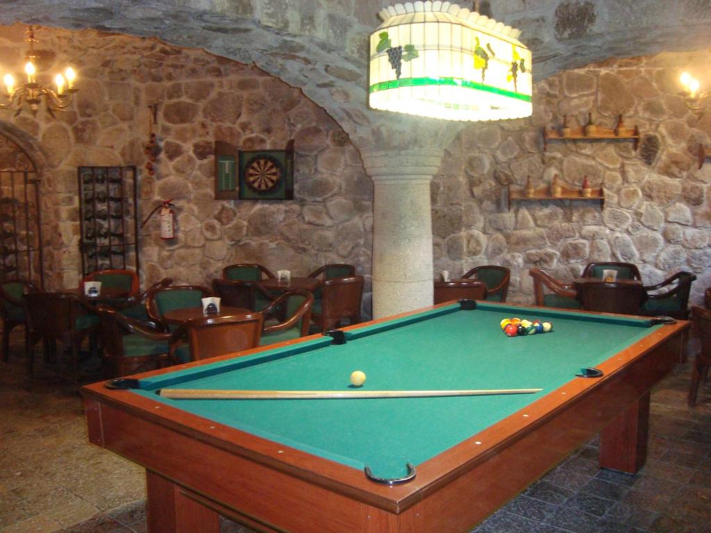 Biliár nebo kulečník v ubytování Hotel Argento