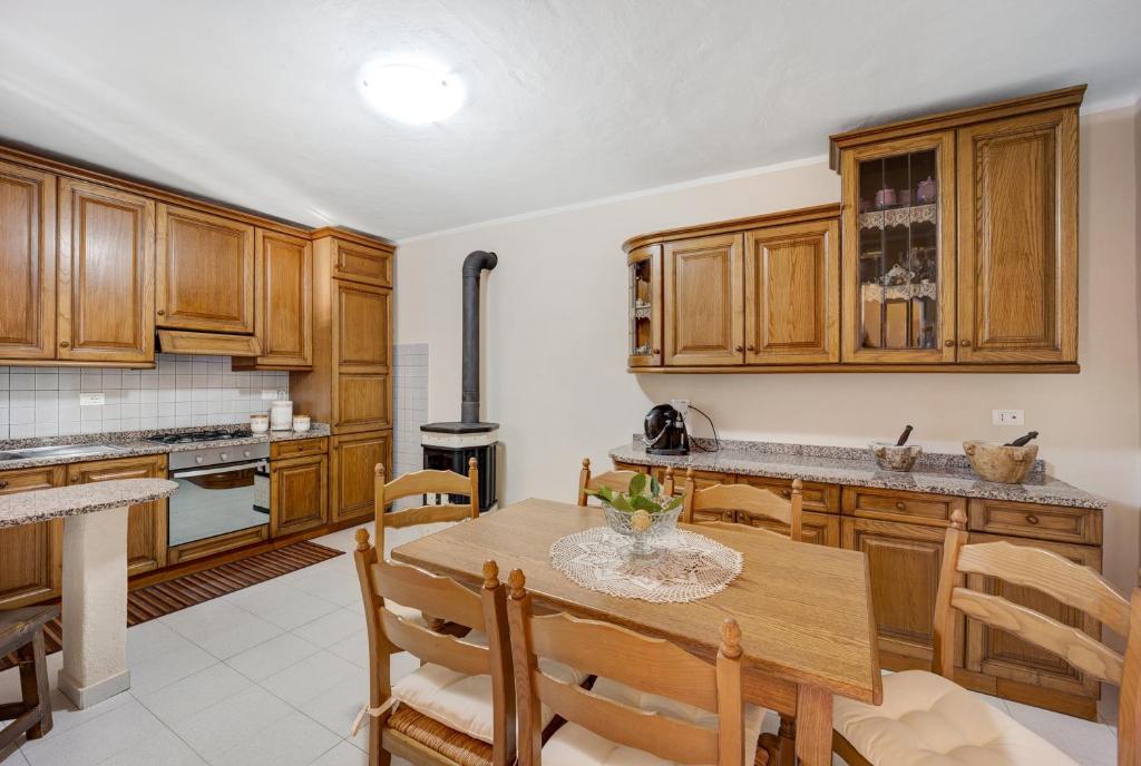 Kuchyň nebo kuchyňský kout v ubytování Agriturismo U'Spigu Nonna Annetta