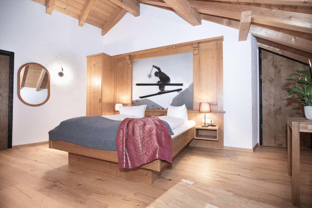 Postel nebo postele na pokoji v ubytování Hotel-Gasthof Der Wiesengrund