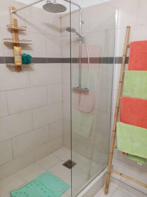 Koupelna v ubytování Apt 2 chambres Vue Lagon