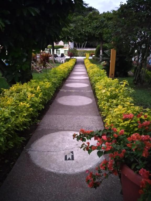 Un jardín fuera de Hotel Las Victorias Palmira