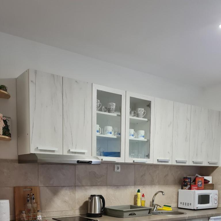 Kuchyň nebo kuchyňský kout v ubytování Apartman TIM LUX 2