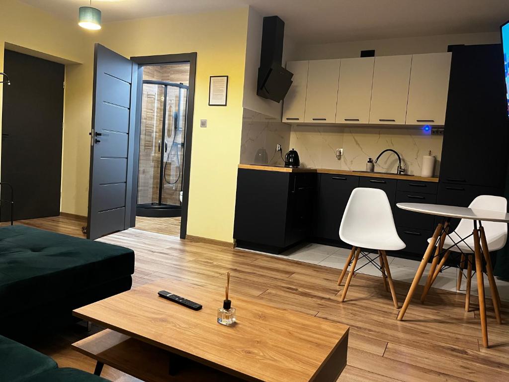 Kuchyňa alebo kuchynka v ubytovaní Komfortowy Apartament w centrum