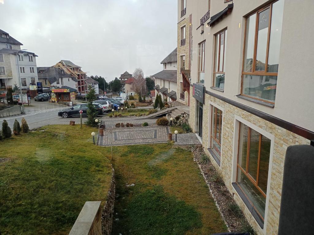 a view of a street from a building at Milmari N Lux 52 in Kopaonik