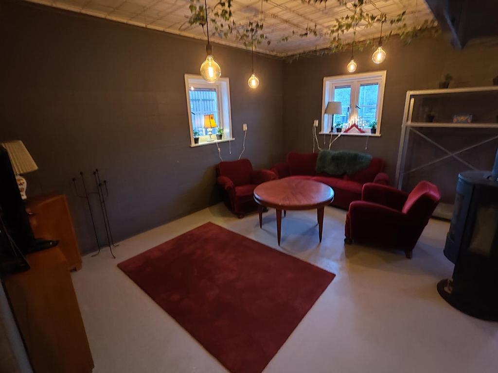 Posezení v ubytování Romme stugby