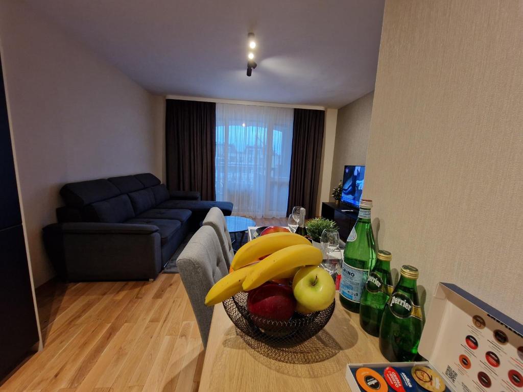 Posezení v ubytování Апартамент RESORT SENSATION 3