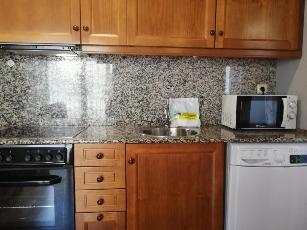 Kuchyň nebo kuchyňský kout v ubytování Apartamento Erta 1 a 8km de la estación de esquí