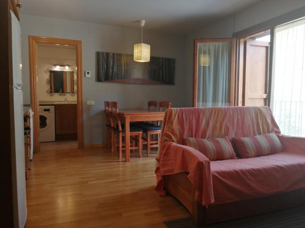 Posezení v ubytování Apartamento Erta 1 a 8km de la estación de esquí