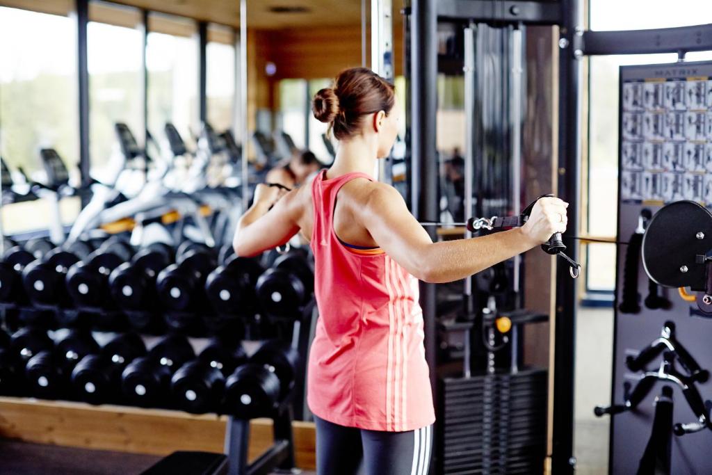 Fitness centrum a/nebo fitness zařízení v ubytování Hooks Herrgård