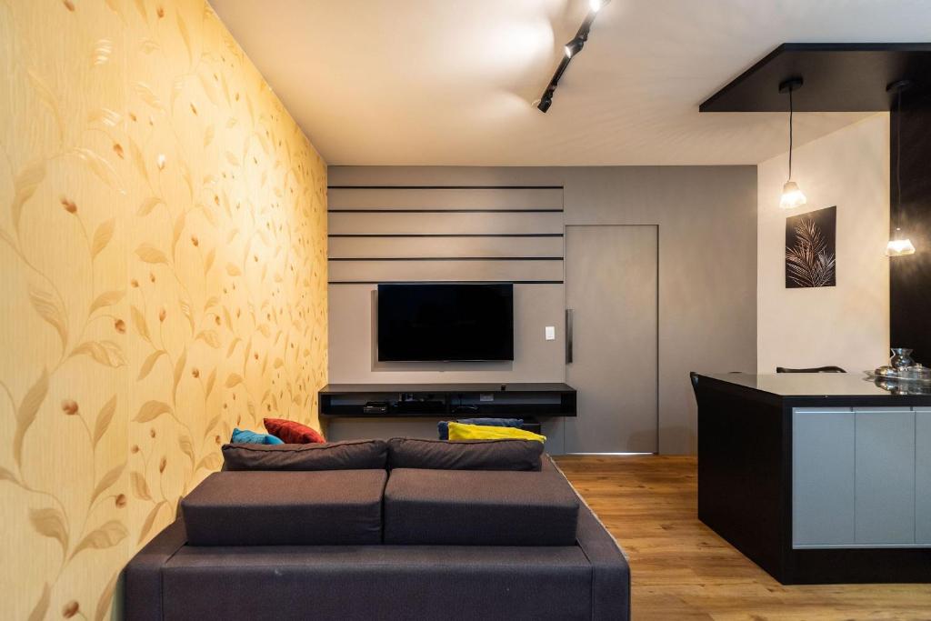 SN10 - Apartamento amplo de um quarto, totalmente equipado, próximo à Avenida Paulista.