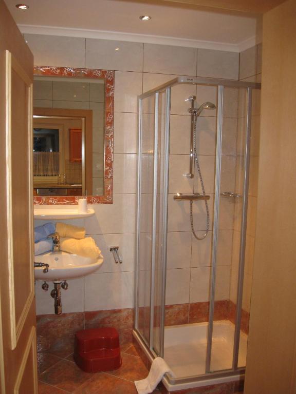 Kúpeľňa v ubytovaní Bauernhofurlaub Sinnhubgut